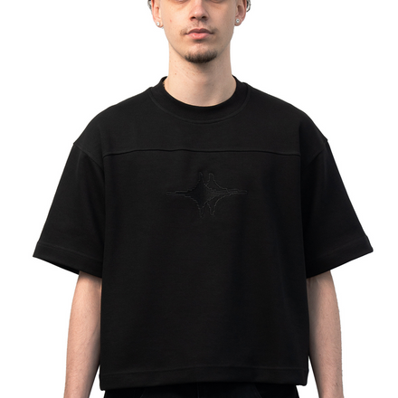 Cropped T-Shirt "NOIR"