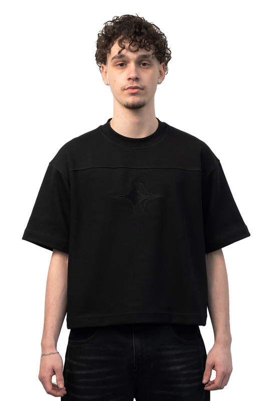 Cropped T-Shirt "NOIR"